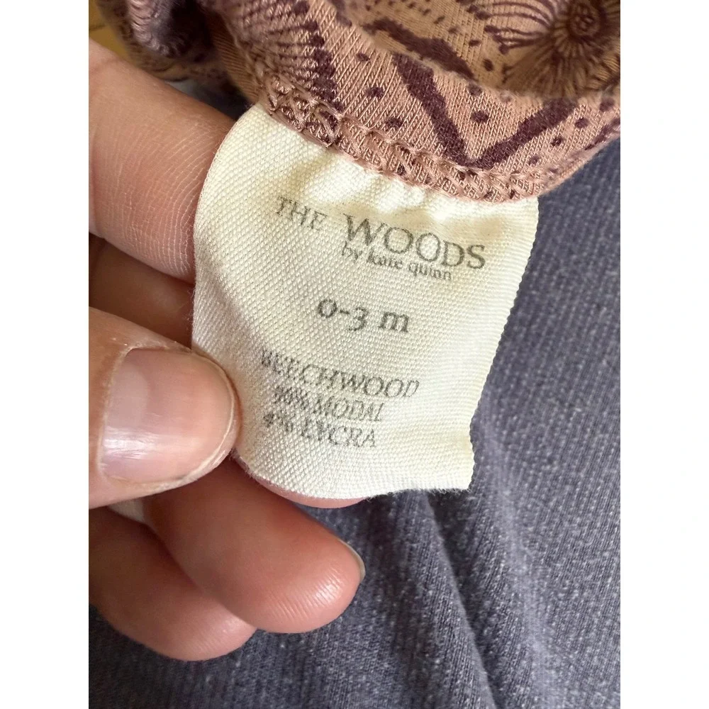 The Woods by Kate Quinn Beechwood modal infant nightgown knotted gown